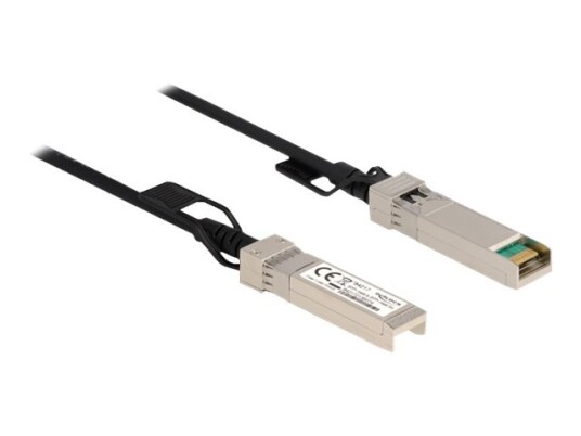 Delock - Direkte Festekabel - Sfp+ Til Sfp+ - 7 M - Dobbelaksial - Passiv - Svart Delock - Direkte Festekabel - Sfp+ Til Sfp+ - 7 M - Dobbelaksial - Passiv - Svart