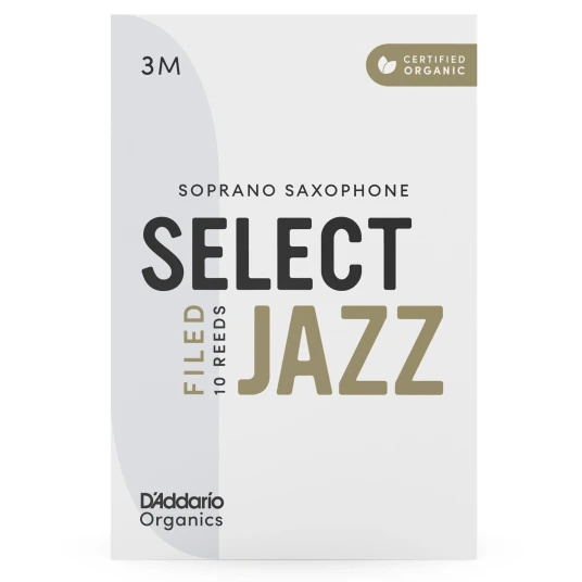 D'Addario Woodwinds Orsf10ssx3m 10-Pk 3m Org. Select Jazz Filed Sopran-Sax