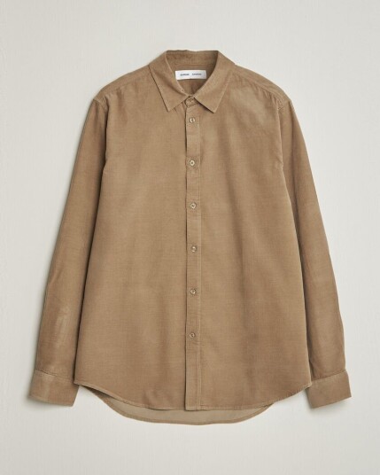 Samsøe Samsøe Liam Baby Cord Shirt Lead Gray