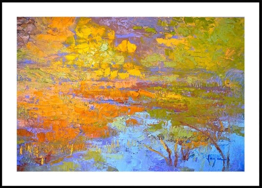 Golden Reflection Plakat / 40x50cm