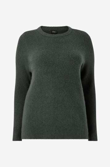 Zizzi Pullover caVilma L/S O neck Pullover Grønn