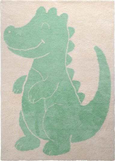 Barneteppe Soft Crocodile krem/grønn Størrelse: 100 x 160 cm Barneteppe Soft Crocodile krem/grønn Størrelse: 100 x 160 cm