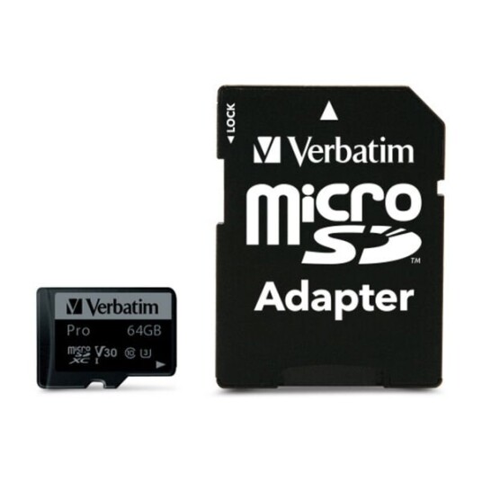 VERBATIM MICRO-SDXC UHS-I 64 GB C10 ADAPTER