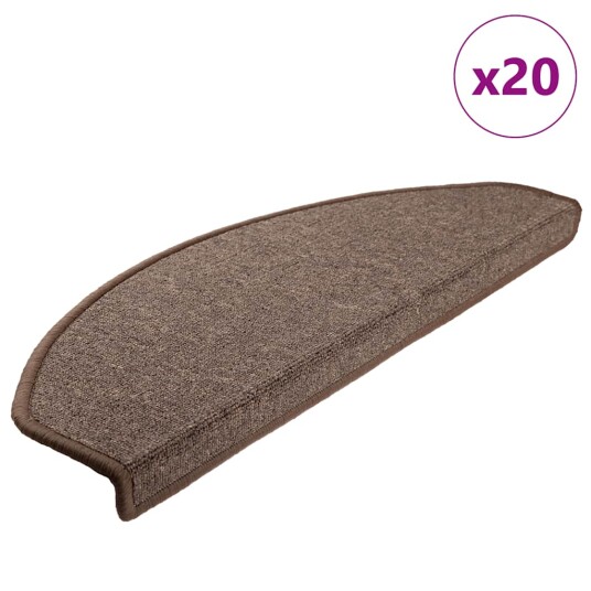  Trappematter 20 stk kaffe brun 65x24x4 cm 8721288459121