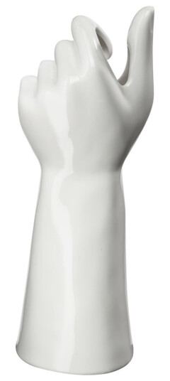 Vase Shania; 10x8.3x26.8 cm (LxBxH); Hvit Vase Shania; 10x8.3x26.8 cm (LxBxH); Hvit