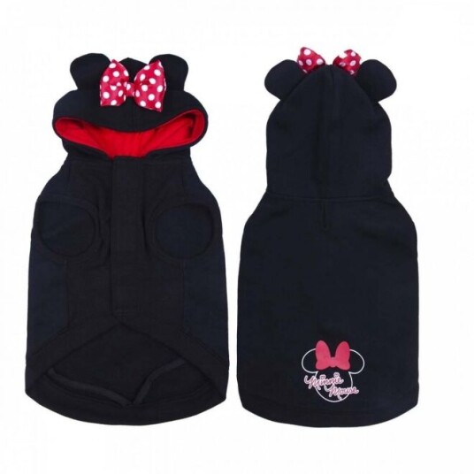 For Fan Pets Minni Mus Hundegenser Svart & Rød (Xs)