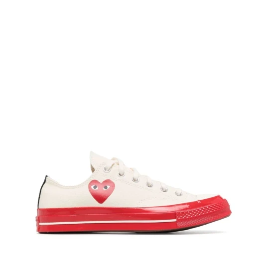 Comme Des Garçons Play Dame Sko Hvit 43 EU Comme Des Garçons Play Dame Sko Hvit 43 EU