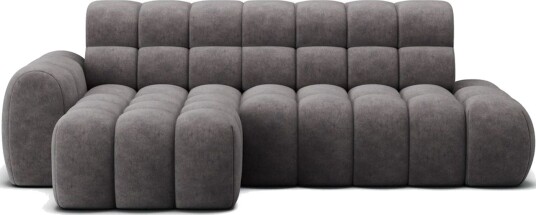 Seksjonssofa Eltap Ceedro 283x165x98 cm Aura 04 Grå Venstre