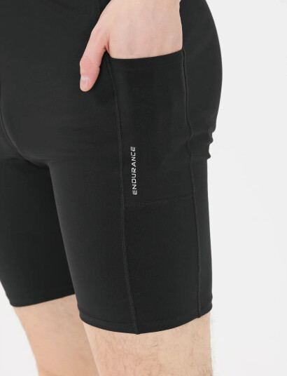 Endurance Strong M Short Run Tights Black S