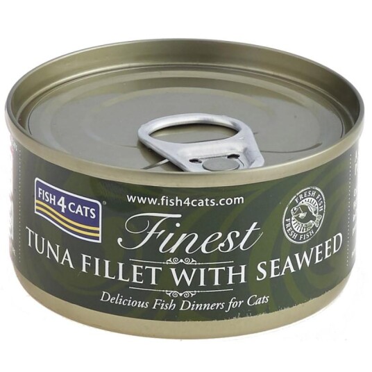 Fish4Cats Våtfôr til katt med tunfisk og tang 70 g