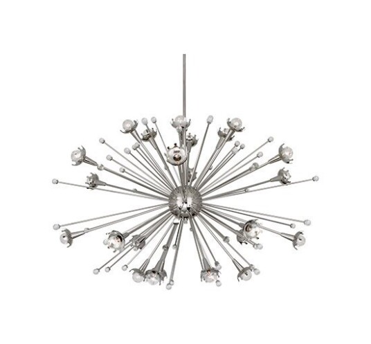 Sputnik taklampa nickel