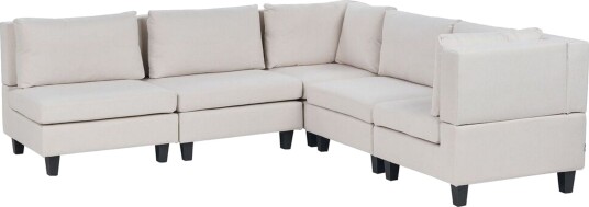 Buck Modulsofa 5 seter Beige/Svart