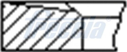 Stempelringsett FRECCIA FR10 376500 Stempelringsett FRECCIA FR10 376500