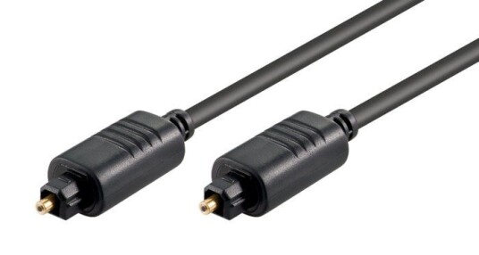 Goobay Toslink Optisk Kabel 3 m - Digital Audiokabel Svart