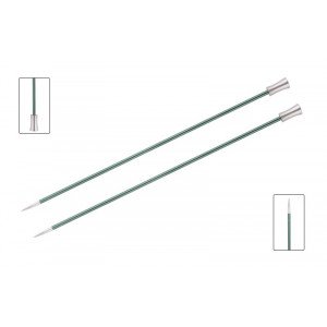KnitPro Zing Strikkepinner / Genserpinner Aluminium 25cm 3,00mm / 9.8i