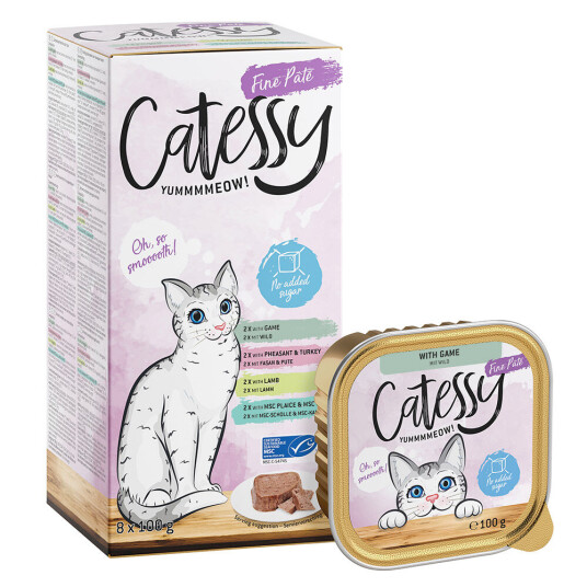 Catessy Mixpakke Skåler 8 X 100 G Fine Posteier Mix Ii
