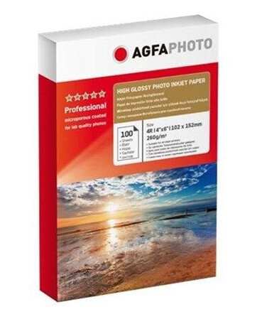 Agfa Photo - photo paper - 100 sheet(s) - 100 x 150 mm - 260 g/m² Agfa Photo - photo paper - 100 sheet(s) - 100 x 150 mm - 260 g/m²