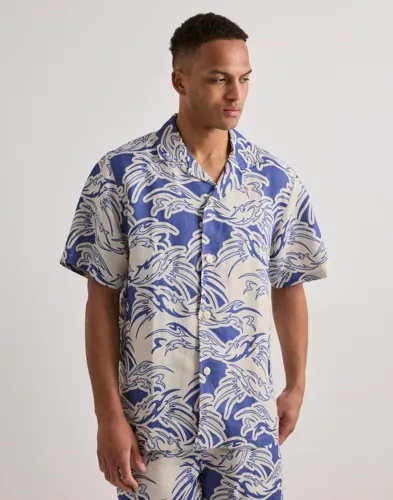 OAS Rogue Cuba Shirt Kortermede skjorter Blå OAS Rogue Cuba Shirt Kortermede skjorter Blå