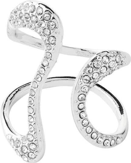 Pilgrim Root Ring Silver Plated   SILVER PLATED   One Size