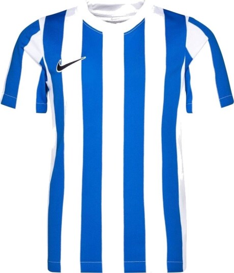 Nike Spillerdrakt DF Striped Division IV   Hvit/Blå/Svart Barn størrelse M: 137 147 cm