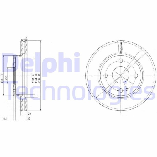 Bremseskive DELPHI BG2629