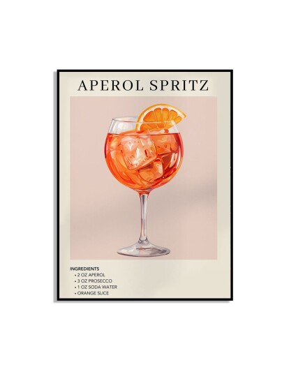 Aperol Spritz Oppskriftsplakat