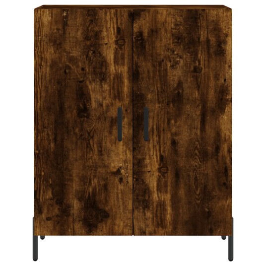 vidaXL Skjenk røkt eik 69,5x34x90 cm konstruert tre vidaXL Skjenk røkt eik 69,5x34x90 cm konstruert tre