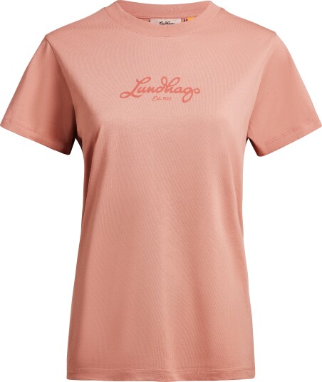 Lundhags Women"s Järpen Logo T shirt Stone Pink XS