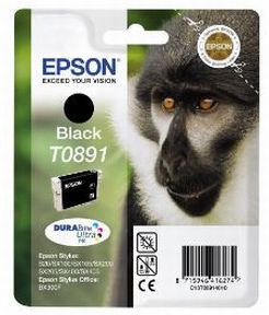 Epson T0891 BK blekkpatron - C13T08914011 Original - Svart 6 ml Epson T0891 BK blekkpatron - C13T08914011 Original - Svart 6 ml