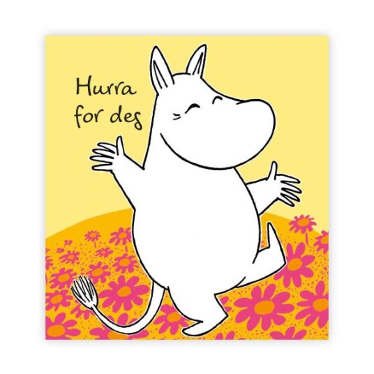 Mummi - Mummi kort dobbelt Hurra for deg gul