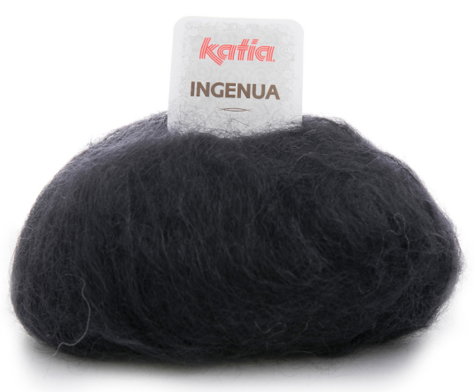Katia  Katia Garn Ingenua Svart 02 50g