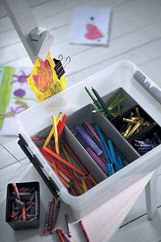 Smartstore Oppbevaringsboks classic 15 med lokk 40x30x18 cm