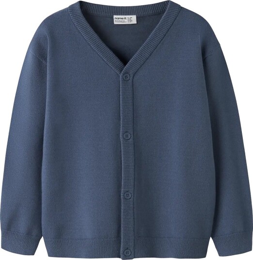 name it Nmmkette Ls Loose Knit Card VINTAGE INDIGO 116