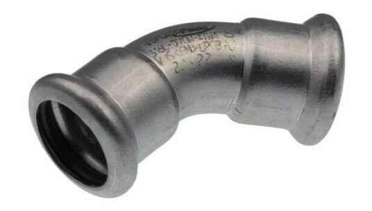 Vsh Fabrieken Xpr stainless elbow 45 deg. ff 15 Vsh Fabrieken Xpr stainless elbow 45 deg. ff 15