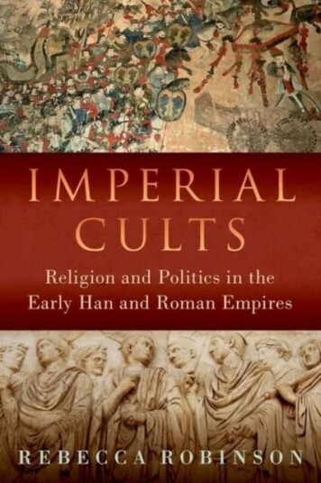 Imperial Cults Av Rebecca (Assistant Professor Of History Assistant Professor Of History Hong Kong Baptist University) Robinson