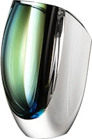 MIRAGE Vase Blå/Brun H 210 mm