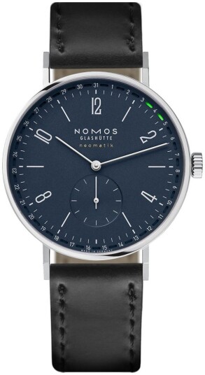 Nomos Glashütte Herreklokke N 182 Tangente Blå/Lær Ø40.5 mm Nomos Glashütte Herreklokke N 182 Tangente Blå/Lær Ø40.5 mm