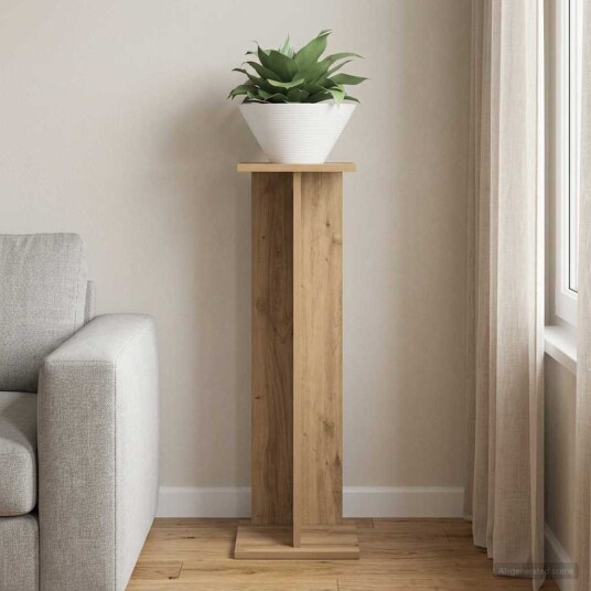 vidaXL Planteholder Artisan Eik 25 x 25,5 x 80,5 cm Konstruert tre