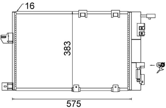 Kondensator, klimaanlegg MAHLE AC 339 000S