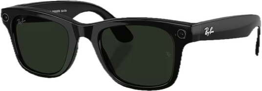 Ray ban Wayfarer Shiny Black / Transitions Graph. Green 53
