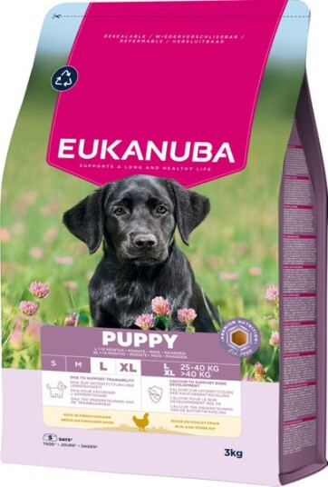 Eukanuba Valpefôr Kylling for Store Raser 3kg Eukanuba Valpefôr Kylling for Store Raser 3kg