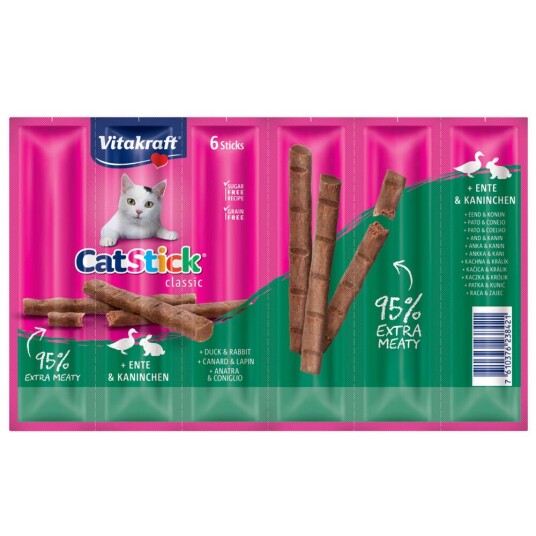 Vitakraft Cat Stick Classic Mini And & Kanin (6 X 6 G)