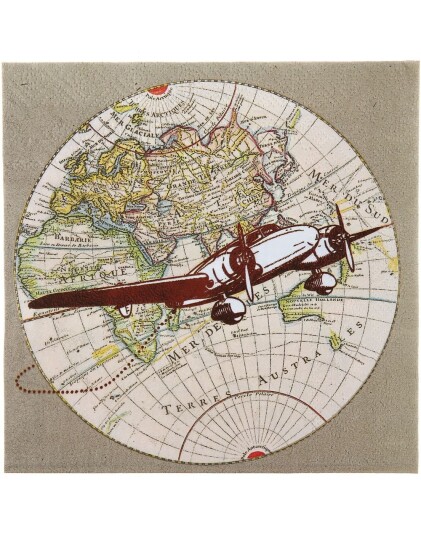 Santex 20 stk Bon Voyage Servietter 33x33 cm 4770