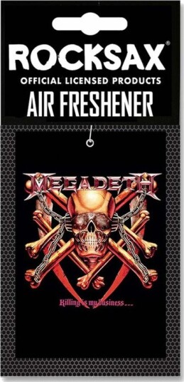 Rocksax Megadeth Killing Is My Business Air Freshener Vanilla 78990056