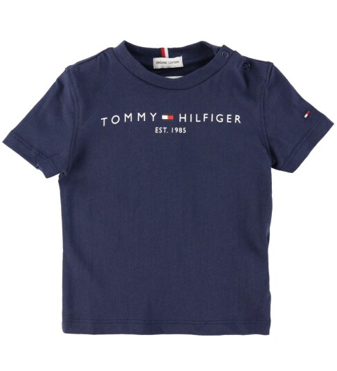 Tommy Hilfiger T skjorte   Essential   Organic   Twilight Navy   Tommy Hilfiger   1 år (80)   T skjorte   Blå