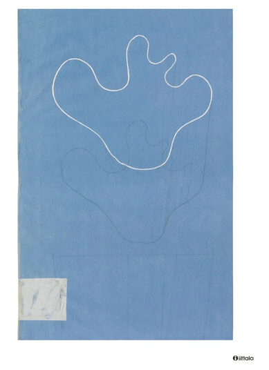 iittala Aalto art Sketch blue plakat 50 x 70 cm iittala Aalto art Sketch blue plakat 50 x 70 cm
