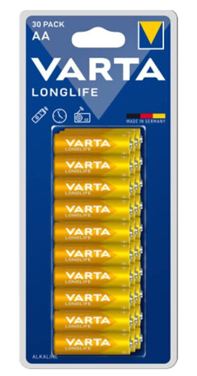 Varta Longlife AA batterier (30-pakning)