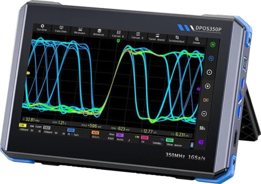 FNIRSI Tablet-Oscilloskop DPOS350P 4-i-1 350 mhz, Frekvensresponsanalysator, Dds-Generator