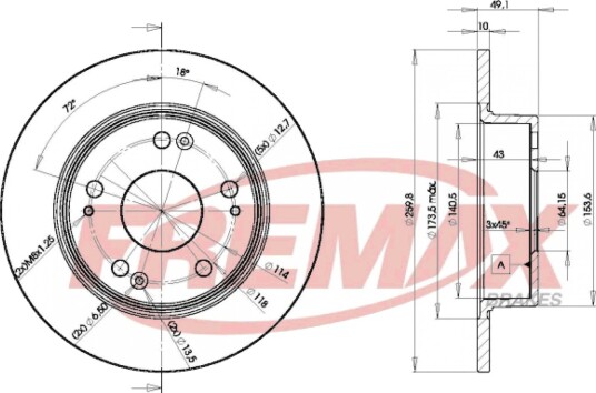 Bremseskive FREMAX BD-5252