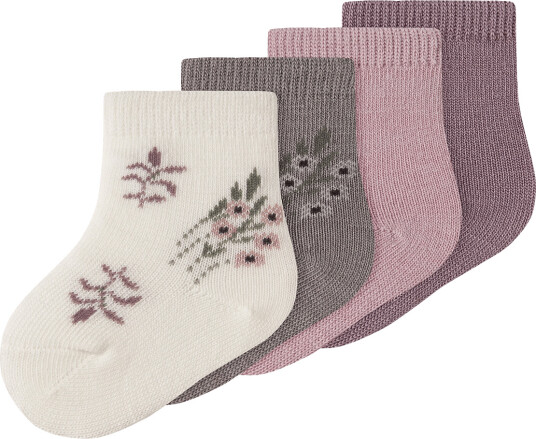 Name It Nbfwak Wo/Bl 4P Sock Cream 50 56 Name It Nbfwak Wo/Bl 4P Sock Cream 50 56